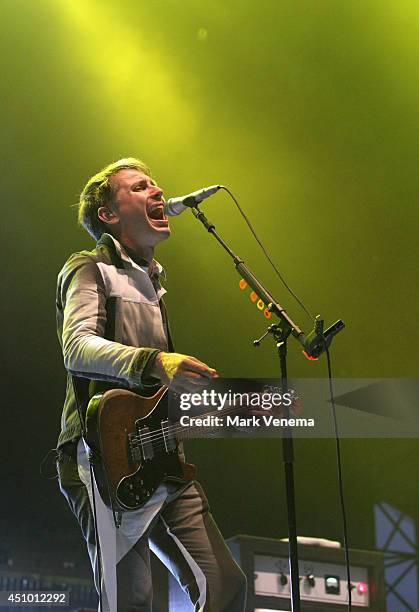 Alex Kapranos of Franz Ferdinand performs at Day 2 of Best Kept Secret at Beekse Bergen on June 21, 2014 in Hilvarenbeek, Netherlands.