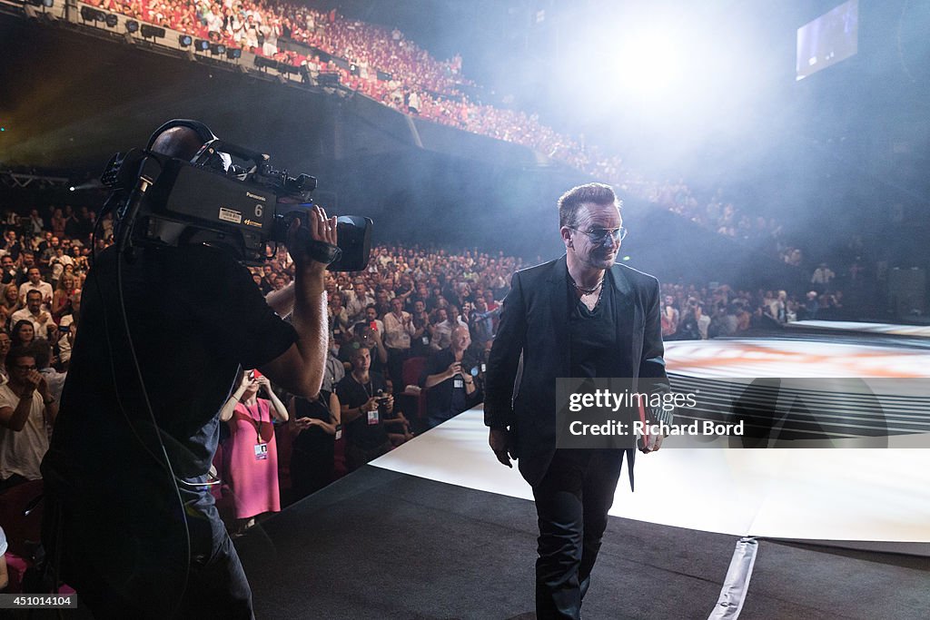 Bono and Jonathan Ive Seminar At The 2014 Cannes Lions