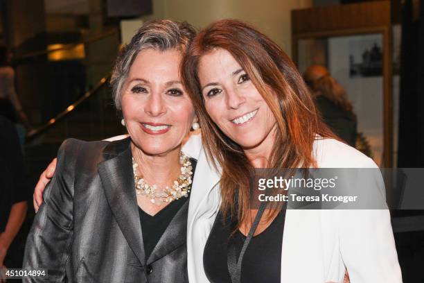 Senator Barbara Boxer and Nicole Boxer attend a reception following a screening of "How I Got Over" during the AFI DOCS Documentary Film Festival at...