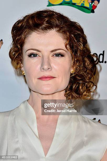 Actress Rebecca Wisocky arrives at the premiere of 'LA GOLDA' at The Crest on June 21, 2014 in Los Angeles, California.