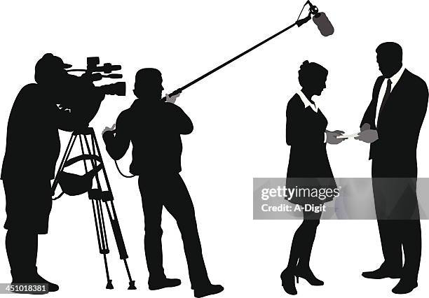 media - film crew stock-grafiken, -clipart, -cartoons und -symbole