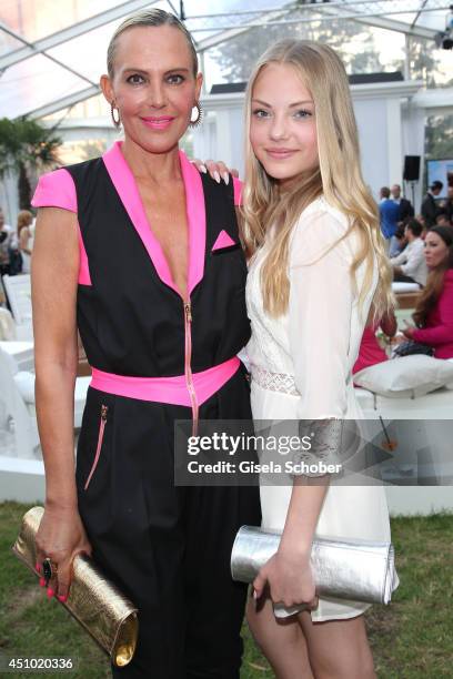 Natascha Ochsenknecht and her daughter Cheyenne Ochsenknecht attend the Raffaello Summer Day 2014 at Kronprinzenpalais on June 21, 2014 in Berlin,...