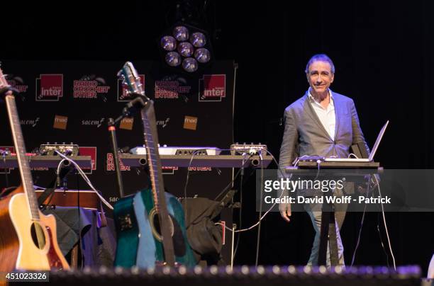 Alain Chamfort attends La Fete de la Musique at L'Olympia on June 21, 2014 in Paris, France.