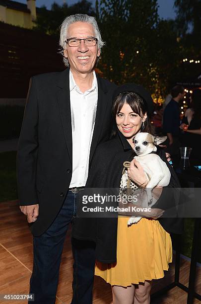 Co-founder Cyrus Mejia and Actress Natasha Leggero enjoy the "More Than a Cone" art auction and campaign launch benefiting Best Friends Animal...