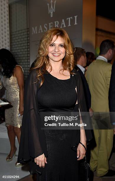 Debora Caprioglio en el Festival de Taormina