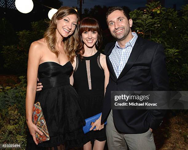 Actress Mageina Tovah enjoys the "More Than a Cone" art auction and campaign launch benefiting Best Friends Animal Society in Los Angeles where...