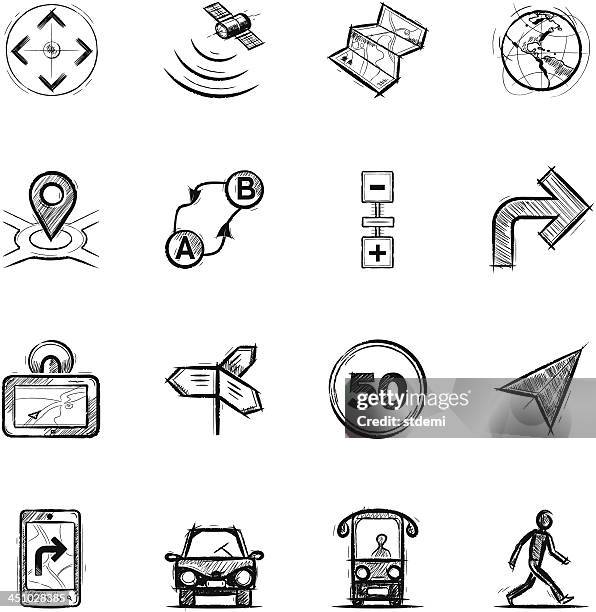 stockillustraties, clipart, cartoons en iconen met navigation, part 1 - piloot