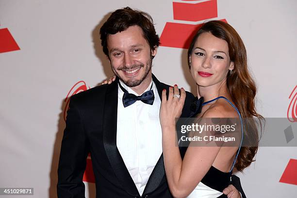 Benjamin Vicuna and Pampita arrive at the 2013 Latin Recording Academy Person Of The Year Tribute Honoring Miguel Bose at the Mandalay Bay Convention...