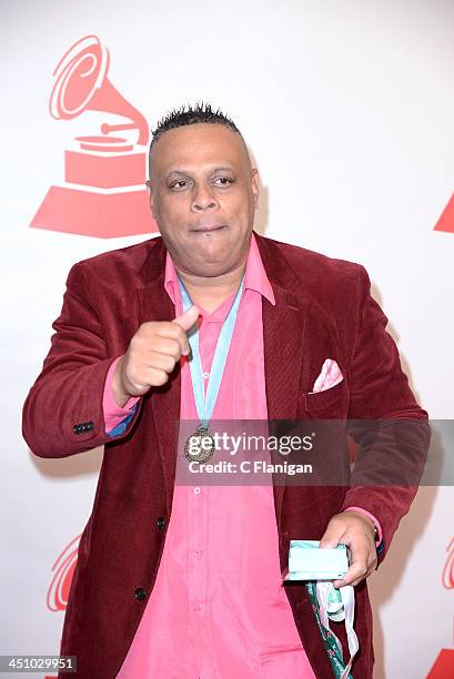 Chuchito Valdes arrives at the 2013 Latin Recording Academy Person Of The Year Tribute Honoring Miguel Bose at the Mandalay Bay Convention Center on...