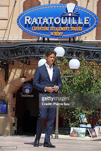 Chairman of the Eurodisney Philippe Gas attends the launch of 'Ratatouille:The Adventure' at Disneyland Resort Paris on June 21, 2014 in Paris,...