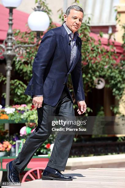 Chairman of the Walt Disney Company Robert A Iger attends the launch of 'Ratatouille:The Adventure' at Disneyland Resort Paris on June 21, 2014 in...