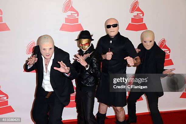 Members of A Band Of Bitches arrive at the 2013 Latin Recording Academy Person Of The Year Tribute Honoring Miguel Bose at the Mandalay Bay...