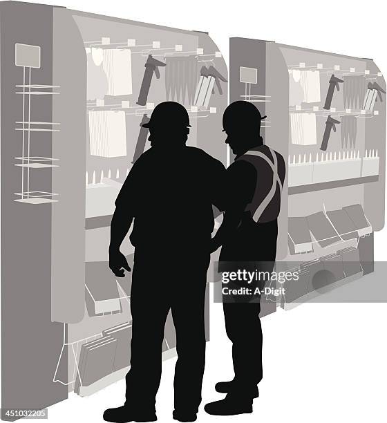 tools - hardware store customer stock illustrations