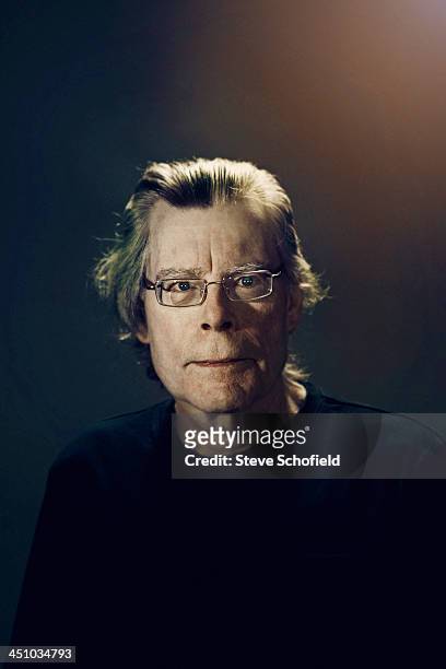 Writer Stephen King is photographed for the Guardian on August 8, 2013 in Bangor, Maine.