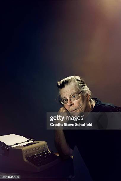 Writer Stephen King is photographed for the Guardian on August 8, 2013 in Bangor, Maine.