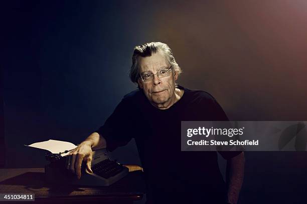 Writer Stephen King is photographed for the Guardian on August 8, 2013 in Bangor, Maine.