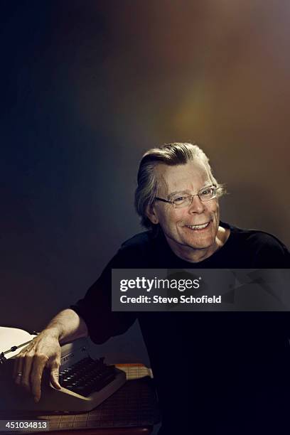 Writer Stephen King is photographed for the Guardian on August 8, 2013 in Bangor, Maine.