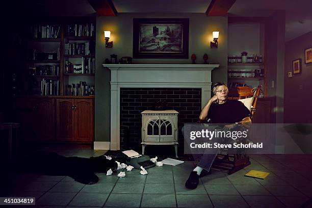 Writer Stephen King is photographed for the Guardian on August 8, 2013 in Bangor, Maine.