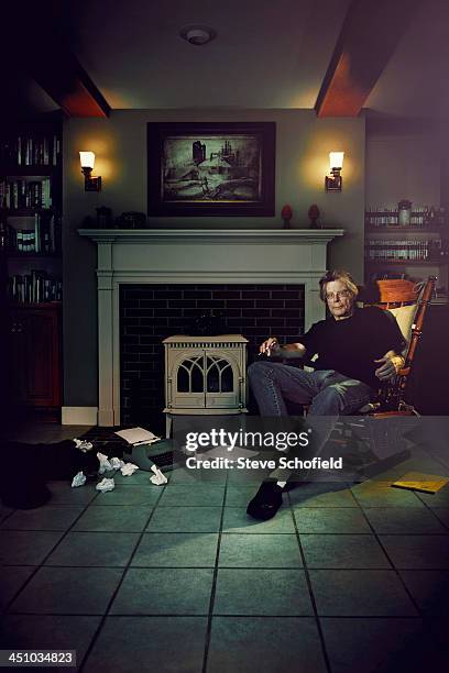 Writer Stephen King is photographed for the Guardian on August 8, 2013 in Bangor, Maine.