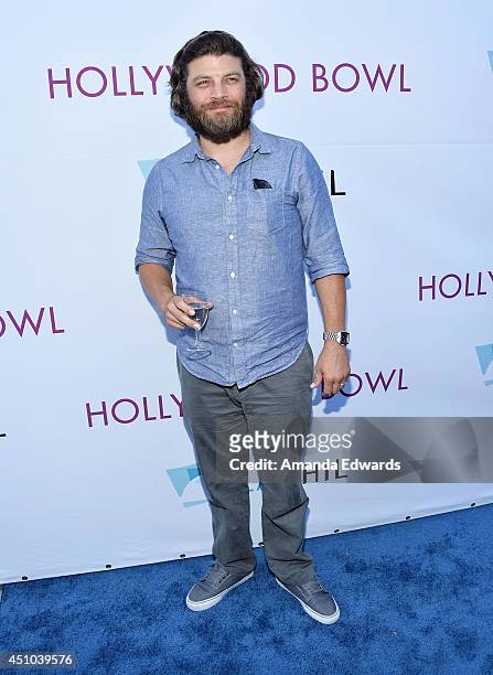 Actor Jay R. Ferguson arrives at the Hollywood Bowl Opening Night and Hall of Fame Inductions event at the Hollywood Bowl on June 21, 2014 in...