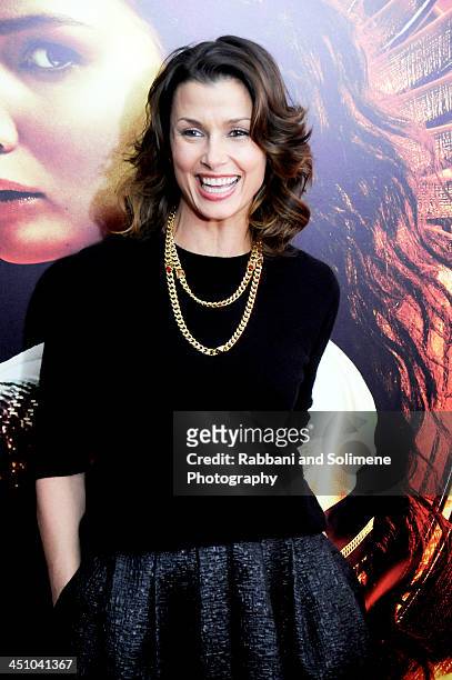 Bridget Moynahan attends the "Hunger Games: Catching Fire" New York Premiere at AMC Lincoln Square Theater on November 20, 2013 in New York City.