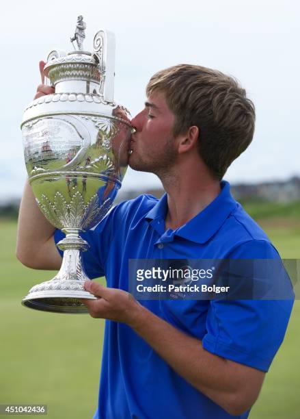 Bradley Neil winner of The Amateur Championship at Royal Portrush Golf Club on June 22, 2014 in Portrush, Northern Ireland.
