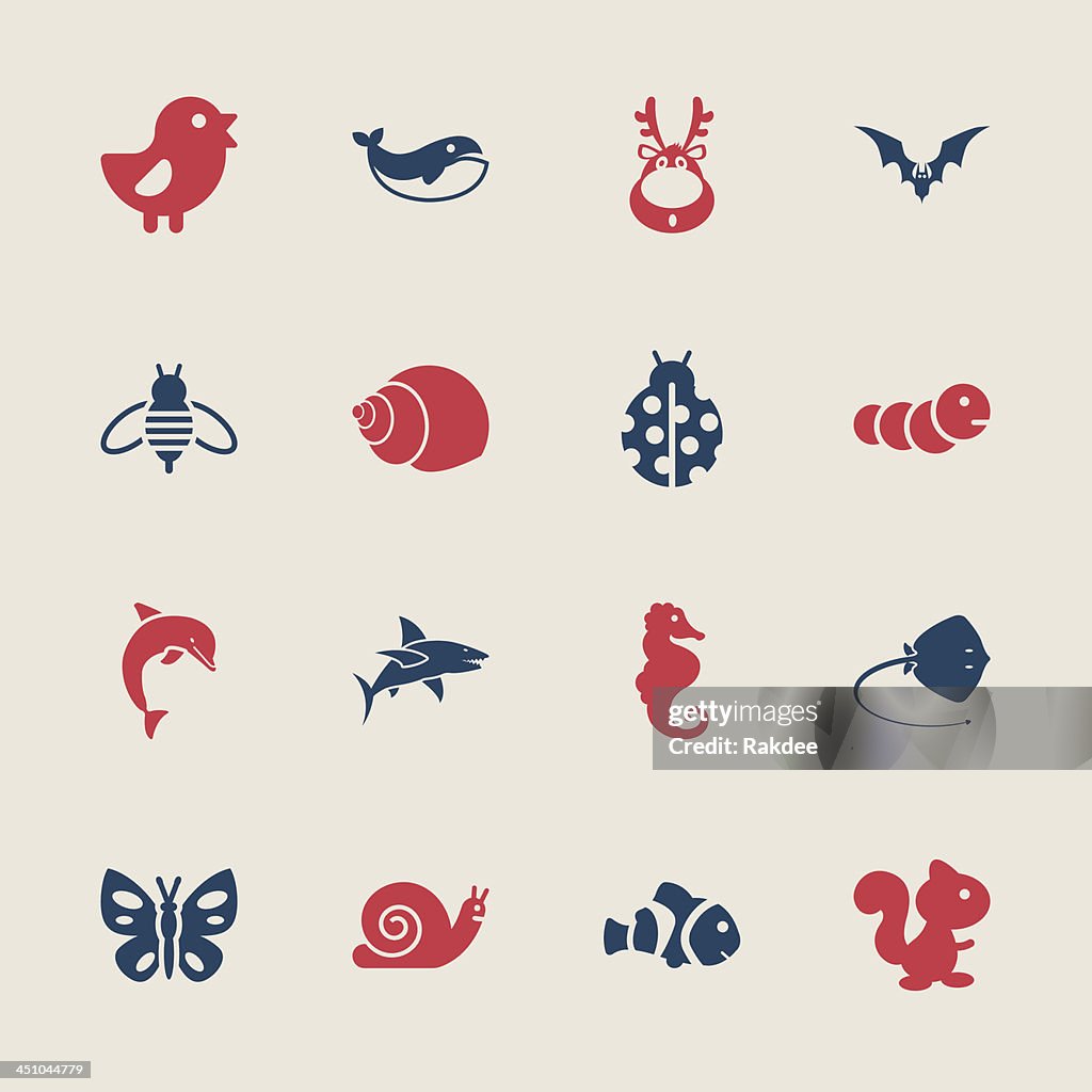 Animal Icons - Color Series | EPS10