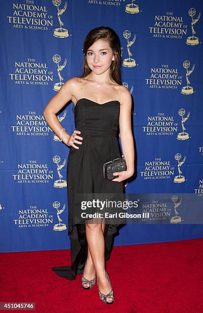 Katie Douglas attends the Daytime Creative Arts Emmy Awards Gala at the Westin Bonaventure Hotel on June 20, 2014 in Los Angeles, California.