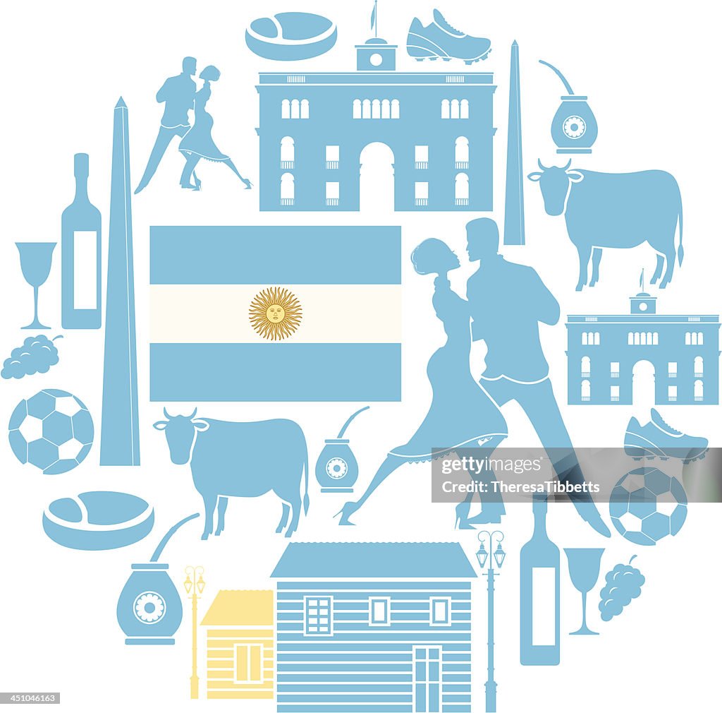 Argentinischer icon-Set