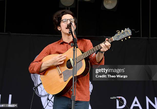 Dan Croll performs onstage during day 4 of the Firefly Music Festival on June 22, 2014 in Dover, Delaware.