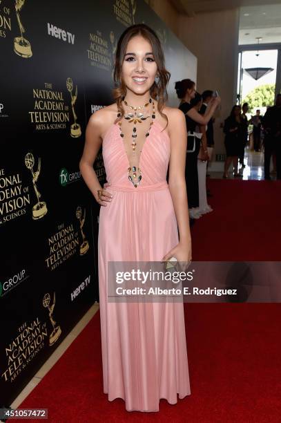 Actress Haley Pullos attends The 41st Annual Daytime Emmy Awards at The Beverly Hilton Hotel on June 22, 2014 in Beverly Hills, California.