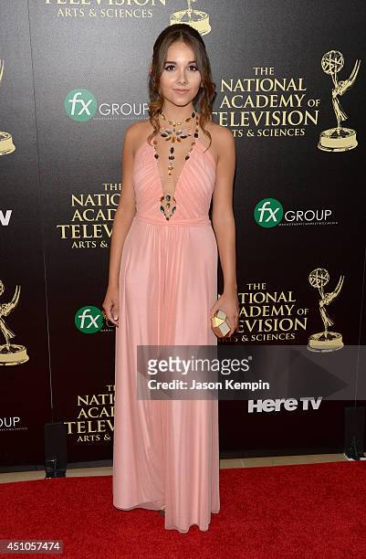 Actress Haley Pullos attends The 41st Annual Daytime Emmy Awards at The Beverly Hilton Hotel on June 22, 2014 in Beverly Hills, California.
