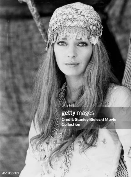 Promotional shot of actress Jennifer O'Neill as she appears in the movie 'Caravans', 1978.