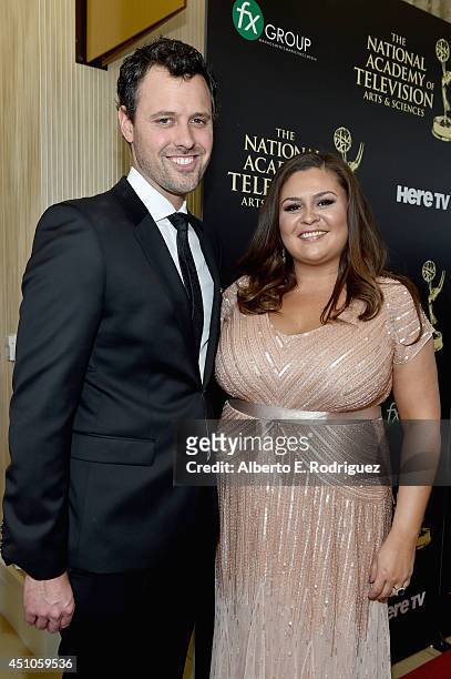 Comedian Brian McDaniel and Angelica McDaniel attend The 41st Annual Daytime Emmy Awards at The Beverly Hilton Hotel on June 22, 2014 in Beverly...