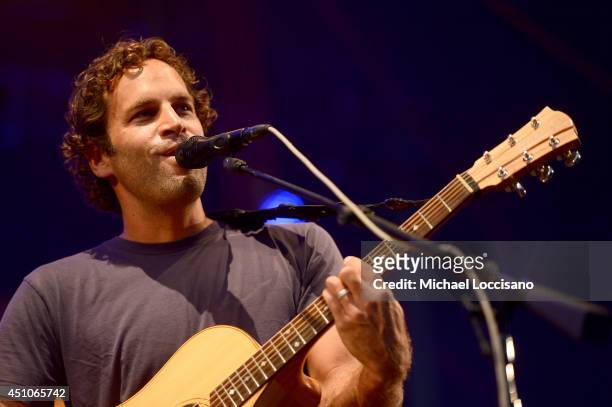 Jack Johnson performs onstage during day 4 of the Firefly Music Festival on June 22, 2014 in Dover, Delaware.