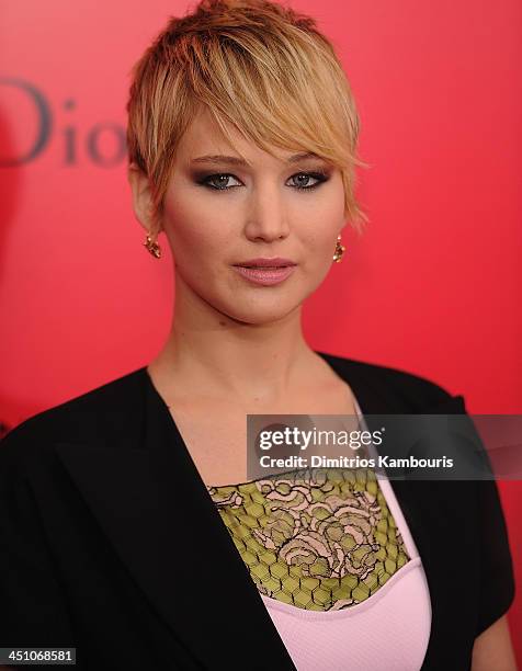 Jennifer Lawrence attends the 'Hunger Games: Catching Fire' New York Premiere at AMC Lincoln Square Theater on November 20, 2013 in New York City.