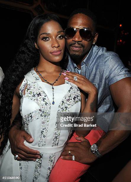 Television Personality Joseline and Stevie J. Attend The Carma Foundation's 7th Annual Geminis "Give Back" event at The Griffin on June 22, 2014 in...