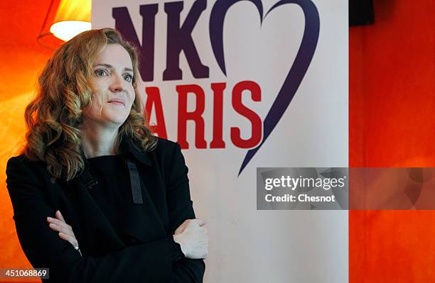 Nathalie Kosciusko-Morizet, Right-wing UMP Party candidate for the March 2014 Paris mayoral elections attends a press conference on November 21, 2013...