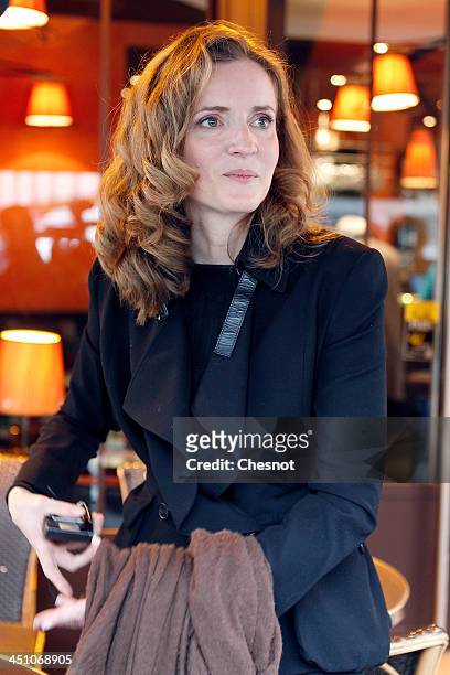 Nathalie Kosciusko-Morizet, Right-wing UMP Party candidate for the March 2014 Paris mayoral elections attends a press conference on November 21, 2013...
