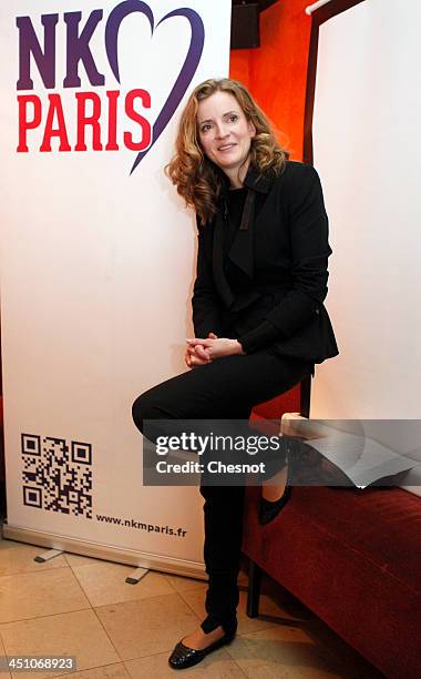 Nathalie Kosciusko-Morizet, Right-wing UMP Party candidate for the March 2014 Paris mayoral elections attends a press conference on November 21, 2013...