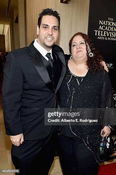 Producer Chris Cicala and editor Teresa Cicala attend The 41st Annual Daytime Emmy Awards at The Beverly Hilton Hotel on June 22, 2014 in Beverly...