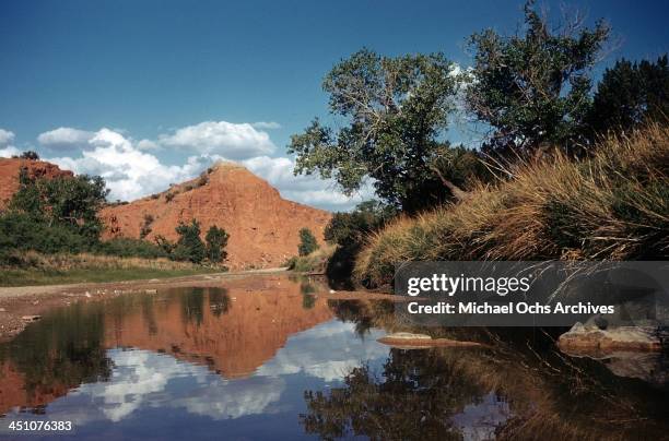 View in the Palo Duro Canyon in Palo Duro State Park near Amarillo, Texas.