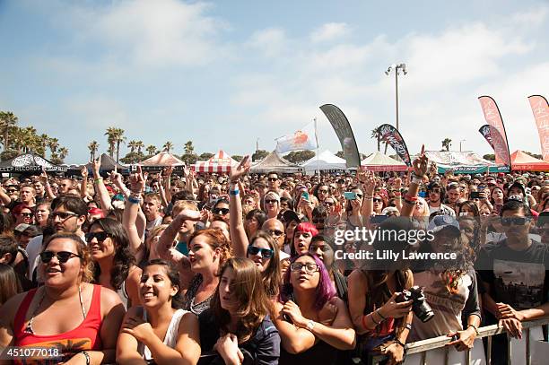 General view of the atmosphere at the West Coast leg of the Vans Warped Tour 2014 on June 22, 2014 in Ventura, California.