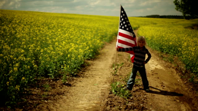American flag farm
