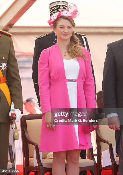 Princess Stephanie of Luxembourg celebrates National Day during the parade on June 23, 2014 in Luxembourg, Luxembourg.