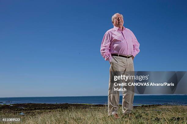 Politician and former leader of France's National Front party, Jean-Marie Le Pen is photographed for Paris Match on June 14, 2014 in Carnac, France.