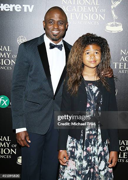 Wayne Brady and Maile Masako Brady arrive at the 41st Annual Daytime Emmy Awards held at The Beverly Hilton Hotel on June 22, 2014 in Beverly Hills,...