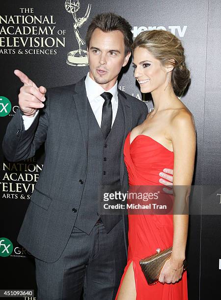 Darin Brooks and Kelly Kruger arrive at the 41st Annual Daytime Emmy Awards held at The Beverly Hilton Hotel on June 22, 2014 in Beverly Hills,...