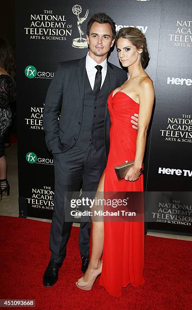 Darin Brooks and Kelly Kruger arrive at the 41st Annual Daytime Emmy Awards held at The Beverly Hilton Hotel on June 22, 2014 in Beverly Hills,...