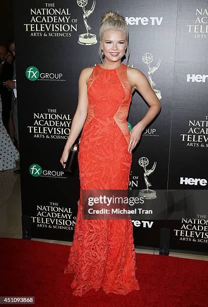 Kelli Goss arrives at the 41st Annual Daytime Emmy Awards held at The Beverly Hilton Hotel on June 22, 2014 in Beverly Hills, California.